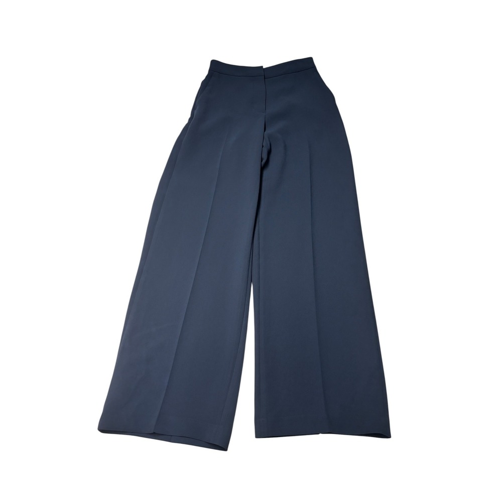 Wilfred Aritzia Effortless Pant Navy Blue Wide Leg High Waisted Womens 4 26X31
